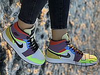 Женские кроссовки Air Jordan 1 Retro Mid SE Multicolor CW1140-100 36