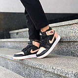 Жіночі кросівки Air Jordan 1 Retro High Black Crimson Tint 555088-081, фото 9