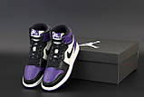Чоловічі кросівки Air Jordan 1 Retro High Court Purple 555088-501, фото 3