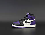 Чоловічі кросівки Air Jordan 1 Retro High Court Purple 555088-501, фото 6