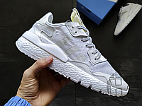 Мужские кроссовки Adidas Nite Jogger Triple White BD7676