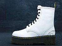 Женские ботинки Dr.Martens Jadon Platform Boots White Polished Smooth 15265100