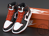 Жіночі кросівки Air Jordan 1 Retro High Bloodline Black Red White ALL02606, фото 3