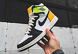 Чоловічі кросівки Air Jordan 1 Retro White Yellow ALL05899, фото 2