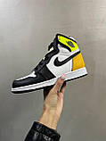 Чоловічі кросівки Air Jordan 1 Retro White Yellow ALL05899, фото 6