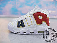 Чоловічі кросівки Nike Air More Uptempo 96 Navy Blue/Red/Gold/White 414962-108