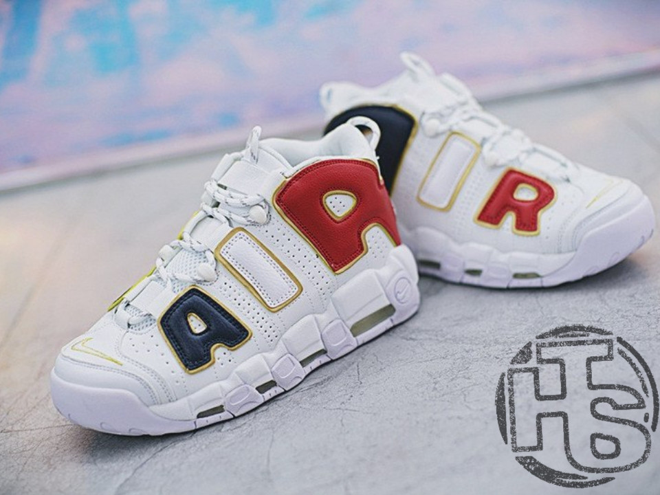 Nike uptempo 96 blue and white 2025