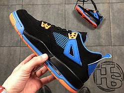 Жіночі кросівки Air Jordan 4 IV Retro Cavs Black/Orange Blaze/Old Royal 308497-027