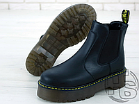 Женские ботинки Dr.Martens 2976 Platform Leather Chelsea Boots Black 24687001