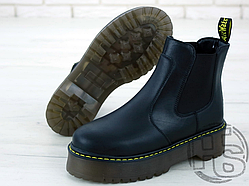 Жіночі черевики Dr.Martens 2976 Platform Leather Chelsea Black Boots 24687001