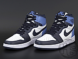 Чоловічі кросівки Air Jordan 1 Retro High Obsidian UNC White Blue 555088-140, фото 2