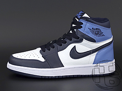 Жіночі кросівки Air Jordan 1 Retro High Obsidian UNC White Blue 555088-140