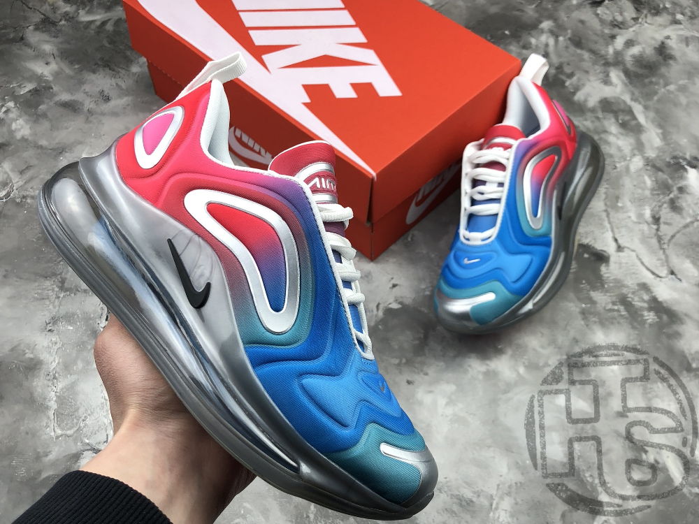 Air max 720 red and demoing blue