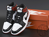 Жіночі кросівки Air Jordan 1 Retro High Black Toe White/Varsity Red 575441-184, фото 3