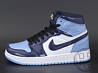 Женские кроссовки Air Jordan 1 Retro High UNC Patent Obsidian Blue White CD0461-401