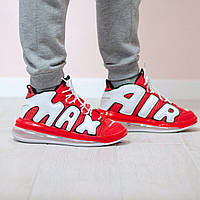 Мужские кроссовки Nike Air More Uptempo 720 University Red White Black CJ3662-600 42