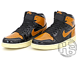 Чоловічі кросівки Air Jordan 1 Retro High Shattered Backboard Black Orange 575441-028, фото 4