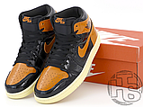 Чоловічі кросівки Air Jordan 1 Retro High Shattered Backboard Black Orange 575441-028, фото 5