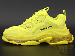 Жіночі кросівки Balenciaga Triple S Clear Sole Fluo Yellow 544351 W2FF 17320