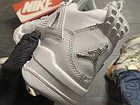 Мужские кроссовки Air Jordan 4 Pure Money Triple White 308497-100 44