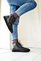 Женские ботинки UGG Neumel Leather Black 3236 кожа