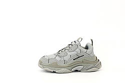 Жіночі кросівки Balenciaga Triple S Allover Logo Gray 536737W2FA11210