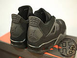 Чоловічі кросівки Air Jordan IV Retro Black Cat Black/Black-Light Graphite 308497-002, фото 2