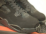 Чоловічі кросівки Air Jordan IV Retro Black Cat Black/Black-Light Graphite 308497-002, фото 5