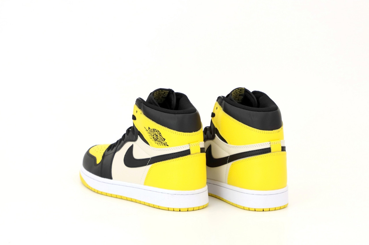 Air jordan 1 yellow toe on sale mid