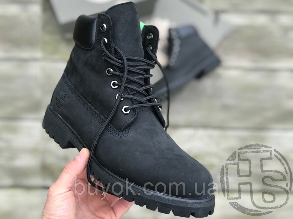 Жіночі черевики Timberland Classic Black Boots Winter (з хутром)