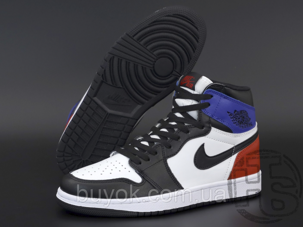 Чоловічі кросівки Air Jordan Retro 1 High OG SP White Blue Red Black DA2728-100