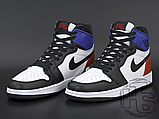 Чоловічі кросівки Air Jordan Retro 1 High OG SP White Blue Red Black DA2728-100, фото 2