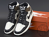 Чоловічі кросівки Air Jordan 1 Retro High Dark Mocha Black 555088-105, фото 2