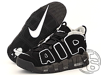 Мужские кроссовки Nike Air More Uptempo Winter Black/White (с мехом) 414962-002