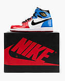 Жіночі кросівки Air Jordan 1 Retro High Fearless UNC Chicago Blue Red CK5666-100, фото 9