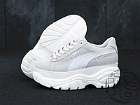 Женские кроссовки Puma x Buffalo London Suede Platform White 368499-01