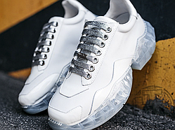 Жіночі кросівки Jimmy Choo Diamond/F White Calf with Leather Patent Low Top Trainers