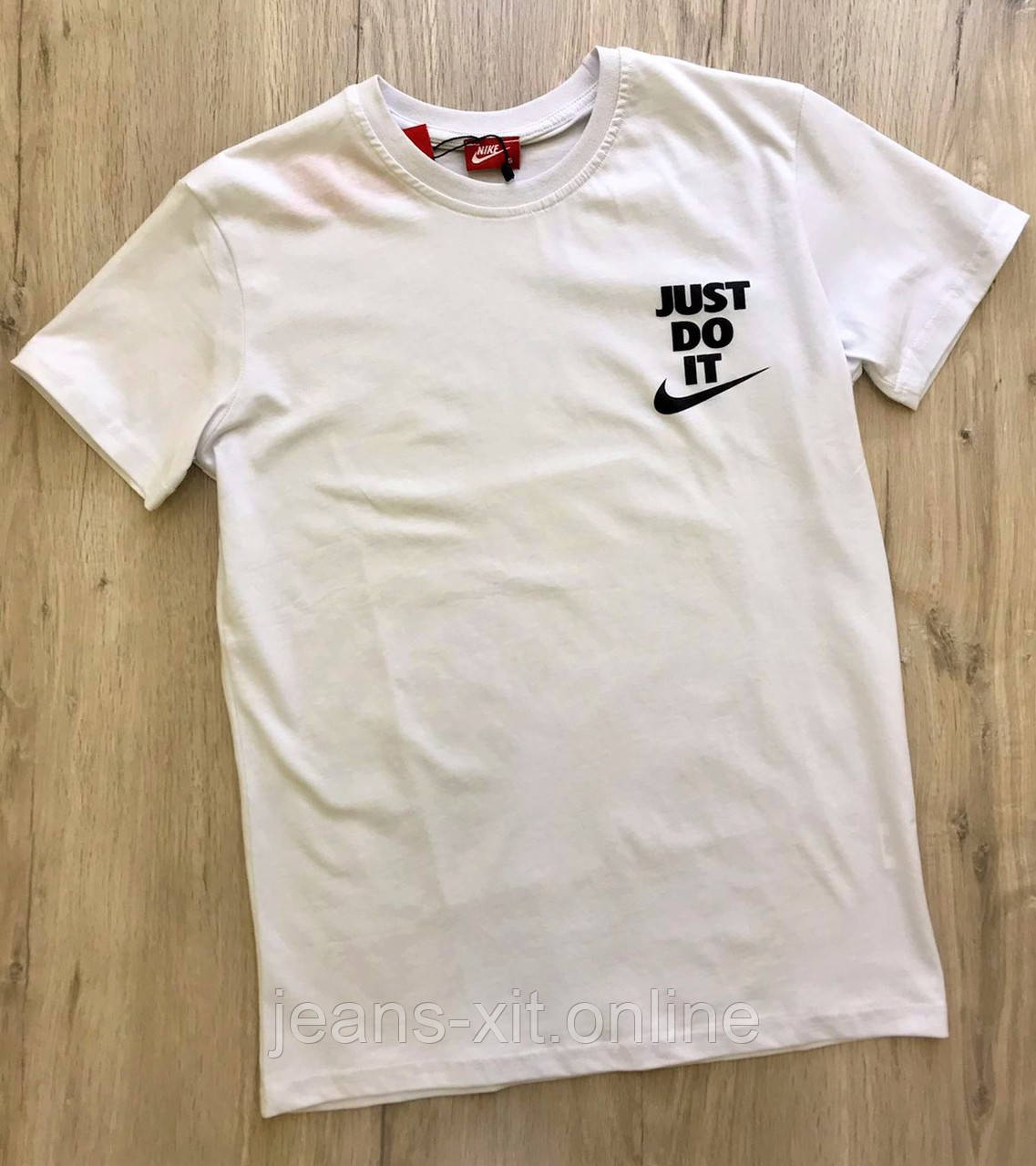 Футболка чоловіча 2XL(р) біла 1435-20-1 Nike Туреччина Літо-C