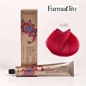Коректор фарби для волосся Farmavita Booster Red Life Color Plus 100 мл. № 0.66