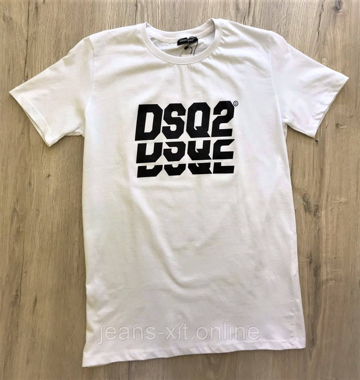 Футболка чоловіча 2XL(р) біла 1437-20-1 DSQUARED Туреччина Літо-C