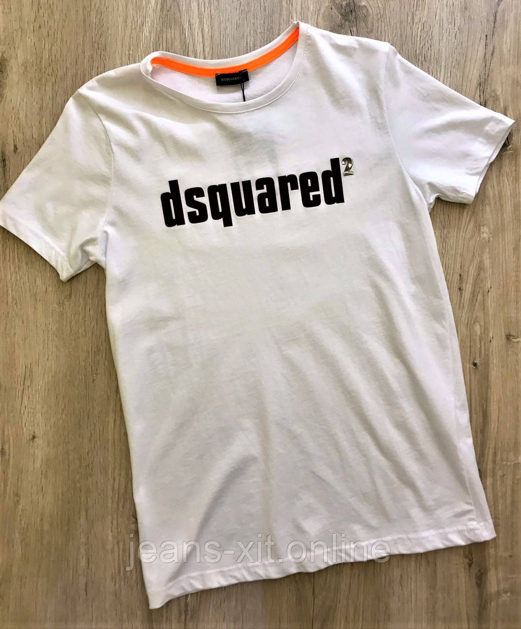 Футболка чоловіча L(р) біла 1731-20 DSQUARED Туреччина Літо-C