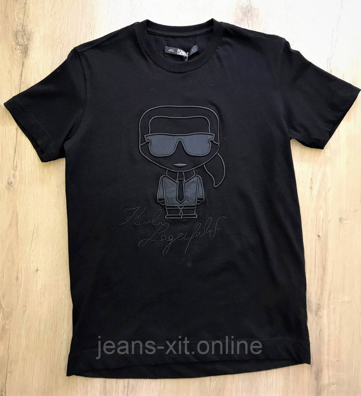 Футболка чоловіча 2XL(р) чорна 9080 Karl Lagerfeld Туреччина Літо-D
