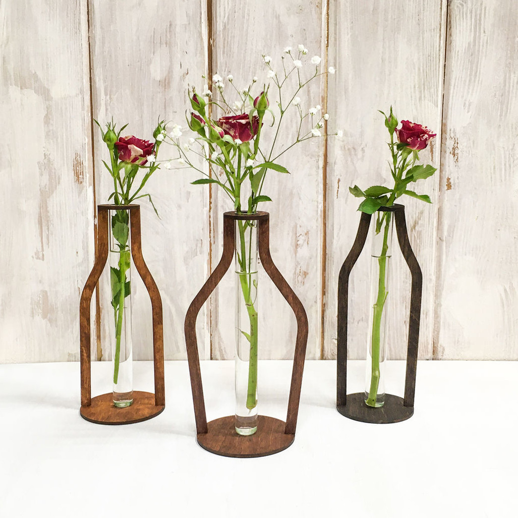 Ваза з колбою 90х200х90мм (колба в комп), фото 1