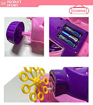 Дитяча каталка з мильними бульбашками газонокосарка Bubble Mower OC0486641 (синя), фото 6