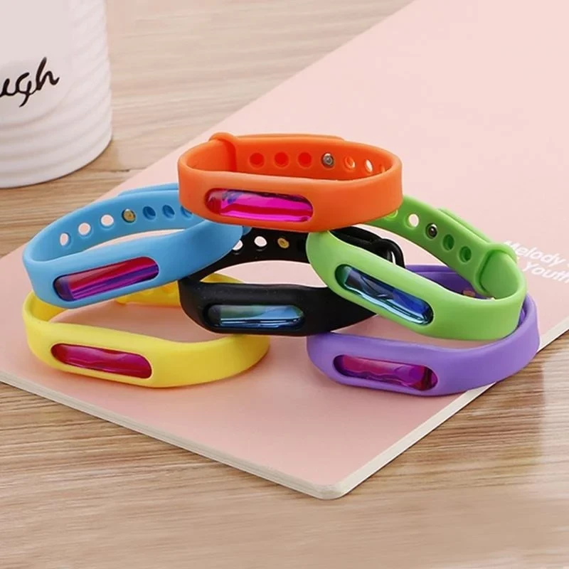 Силіконовий браслет відлякувач комах. Браслет Anti Mosquito Band Purple. Різні кольори