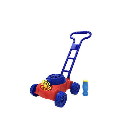 Дитяча каталка з мильними бульбашками газонокосарка Bubble Mower OC0486641 (синя), фото 1