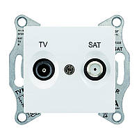 Розетка TV/SAT, оконечная, 1 dB Sedna, белый