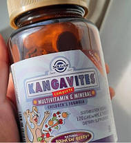 Вітаміни для дітей Солгар Solgar Kangavites 120 жувальних таб ягоди, фото 3
