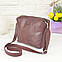 Сумка жіноча шкіряна ТМ "Vasha Para". Колір бордо, фото 3
