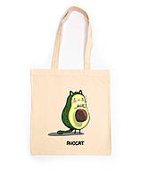 Эко-сумка шоппер Avocat Авокет авокадо рисунок авокадо ручная роспись ручная работа